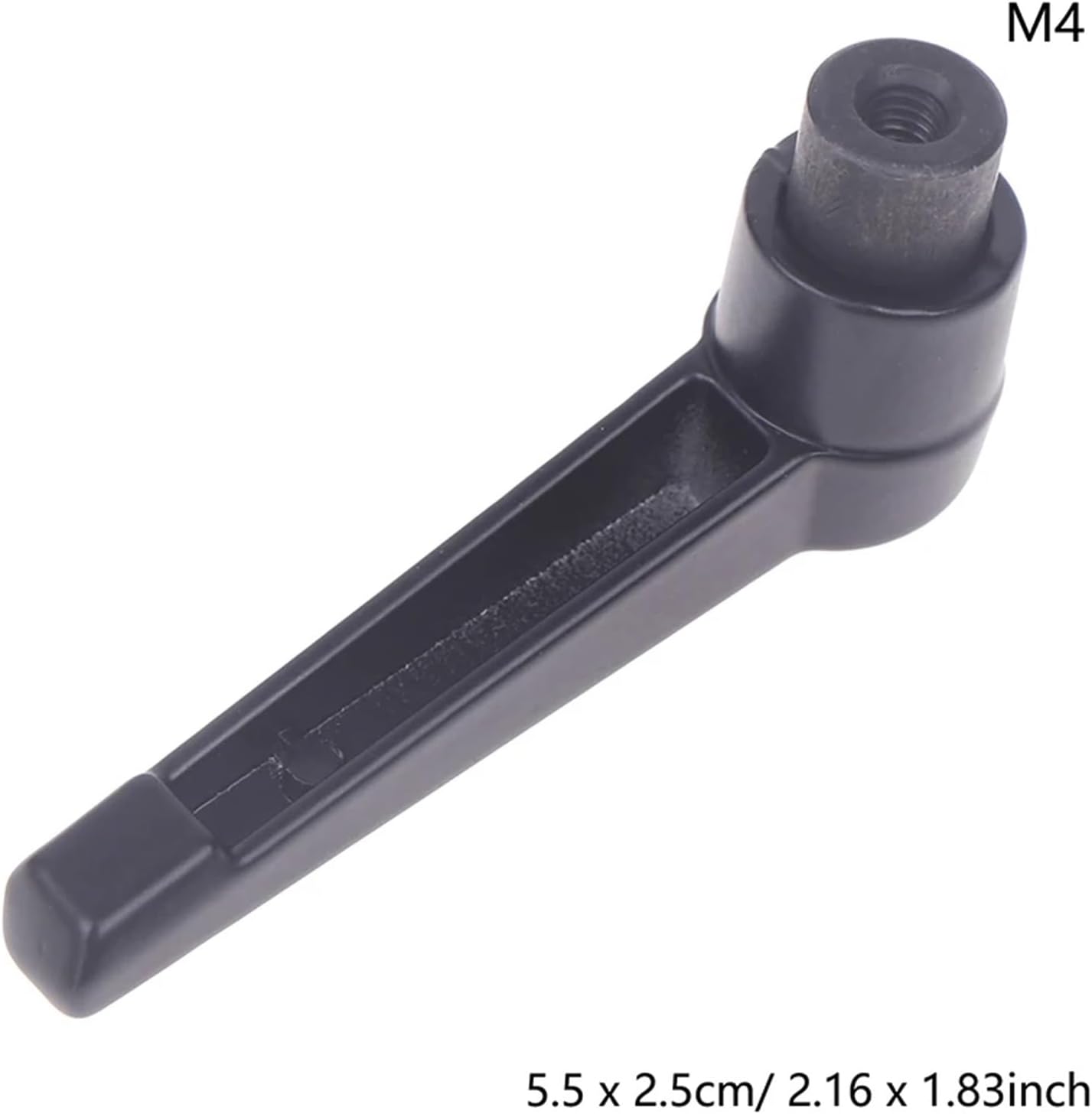 2PCS M4-M12 Adjustable Locking Handle Zinc Alloy Rotating 7-Shaped Universal Aluminum(A-M4)