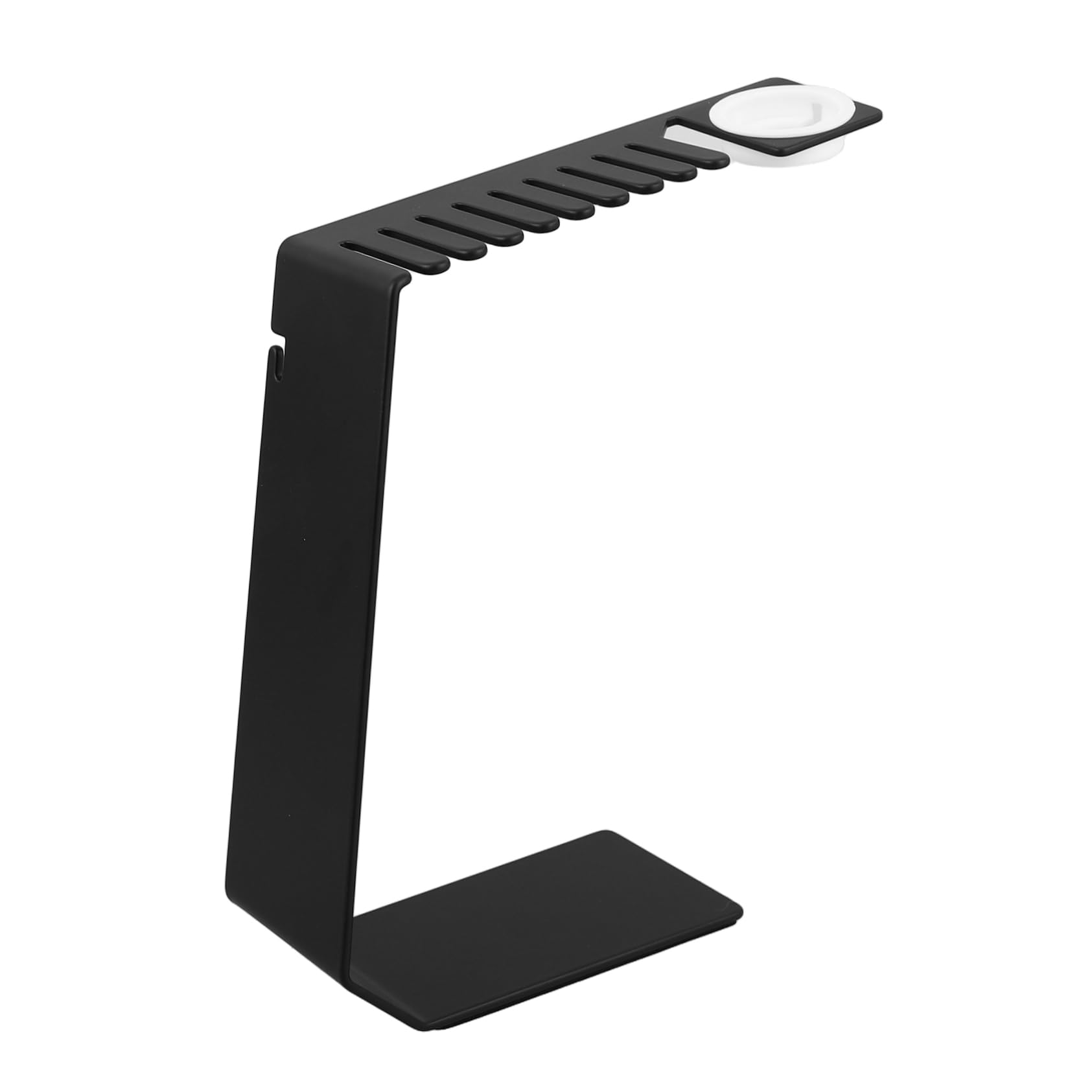 Supporto Caricatore Per Smartwatch Inossidabile Con Organizer Per Cinturini Base Di Ricarica Elegante e Salvaspazio Per Orologi Intelligenti Nero