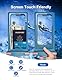 wellhouse Wasserdichte Handytasche/Handyhülle für iPhone 15, 14, 13, 12 Pro Max, XS, Samsung, IPX8, 3D, Strand-Essentials (Blau, 1er-Pack, 0 Zoll (20,3 cm)