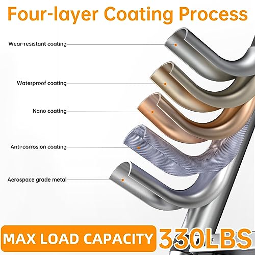 12.5FT Telescoping Ladder- Multi-Purpose Aluminum Extension Ladder Adjustable Compact Ladder for Household, RV, Outdoor, 330lbs Max Capacity… - Image 8