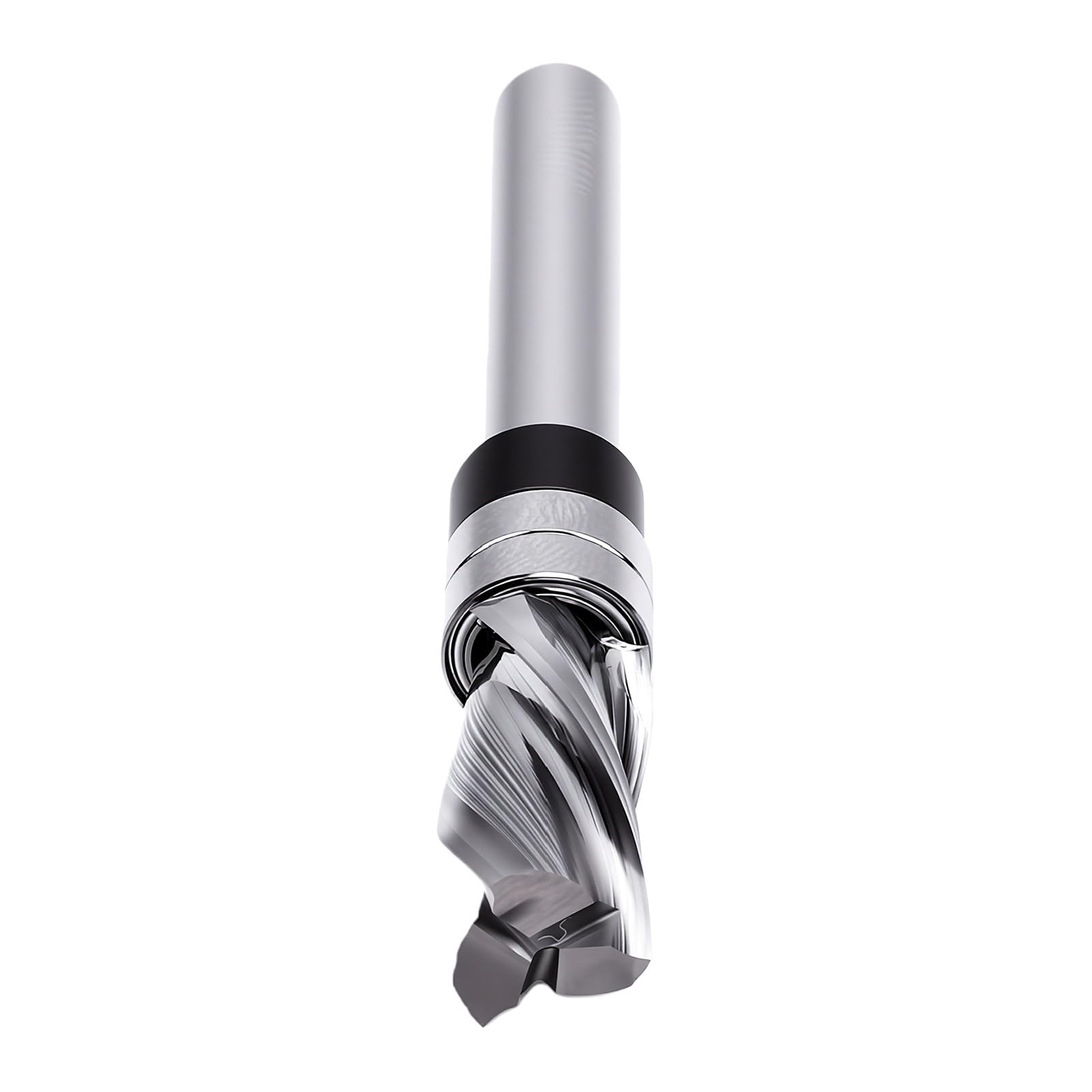 ViaGasaFamido Wiertło Frezarskie Spiral Flush Trim, 3/8 Cala, 3 Ostrza | Węglik Tungstenowy Stal, Szablon do Obróbki Drewna, Sklejka MDF Twarde Drewno, Ręczne Frezarki Stołowe, trzpień 1/4 cala.