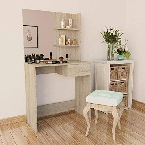 Toeletta trucco con luci moderna salvaspazio specchio 120xH140 bianco Style Big