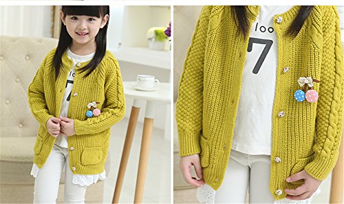 FTSUCQ Girls Knitwear Sweaters Lace Cardigan3