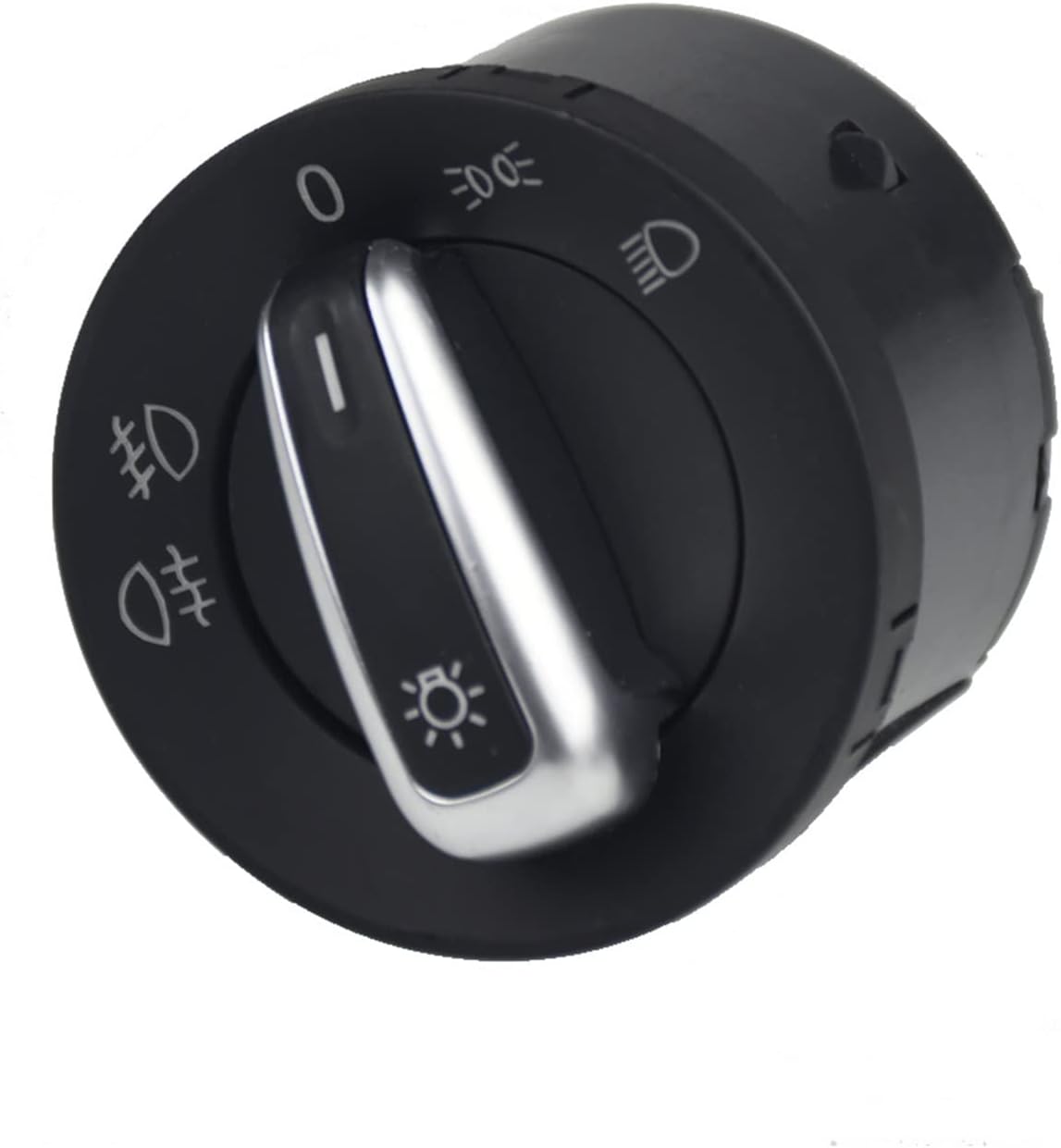 Chrome Headlight Switch+Power Window Master Switch Compatible with VW Golf 5 6 Mk5 6 Compatible with Jetta 5 6 Compatible with Passat B6 Compatible with Touran SEAT 5ND941431A 5ND959565B(C)