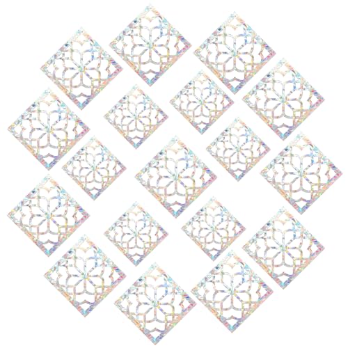 TIESOME 18 Stück Prisma Fensteraufkleber PVC Vogelschutz Aufkleber für...