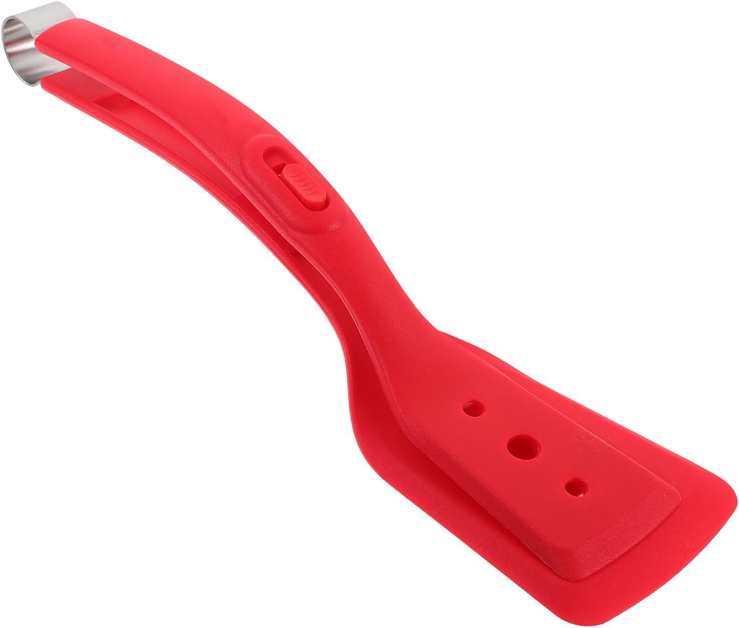 BETOOKY Silicone Kitchen Cooking Tongs and Steak Clamp, Multi-use Red Silicone Food-grade Cooking Tong for Flipping Fish, Grilling Barbecue, and Frying Food in Home Kitchen