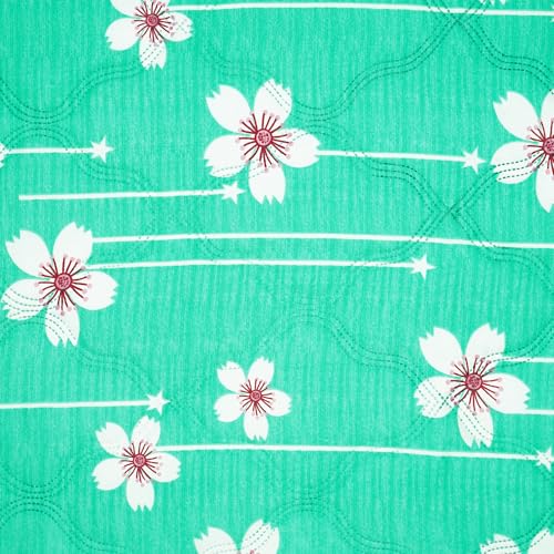 Image of Single Bed Comforter | Microfiber Comforter Single Bed | 180GSM 150x225 cm | Ocean Green, Motif Pattern | Ac Blanket Single Bed Dohar | Quilt | Duvet | Home Items, Bedroom Decoration Items