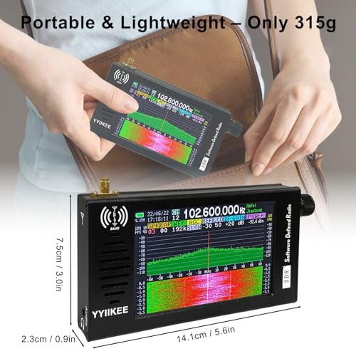 Receptor de Radio SDR DSP Portátil con Pantalla Táctil 4.3" miniatura 6