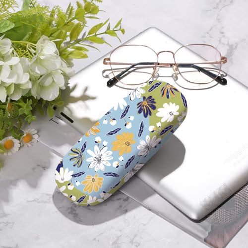 Image of Glasses Case Hard Shell,Portable Protective Eyeglasses Case, Eyeglass Holder Box with Cleaning Cloth,for Women Men