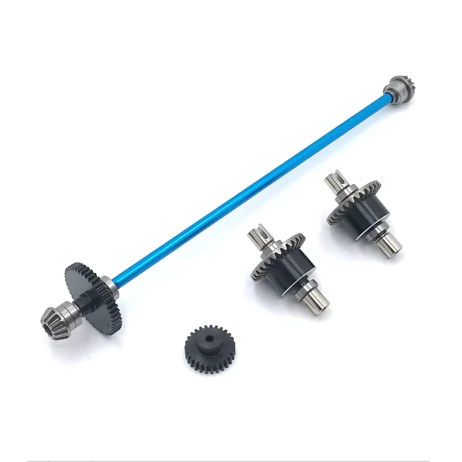 para Wltoys 124016 124017 124018 124019 RC Piezas Mejora Coche Conjunto Accionamiento Diferencial Metal Control Remoto Decorativo Accesorios Actualización RC