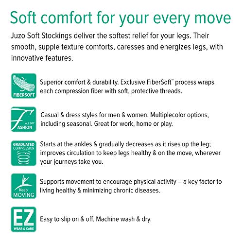 Image of Juzo Soft 2001 Knee-High 20-30 mmHg Open Toe Compression Stocking - Men & Women, Regular