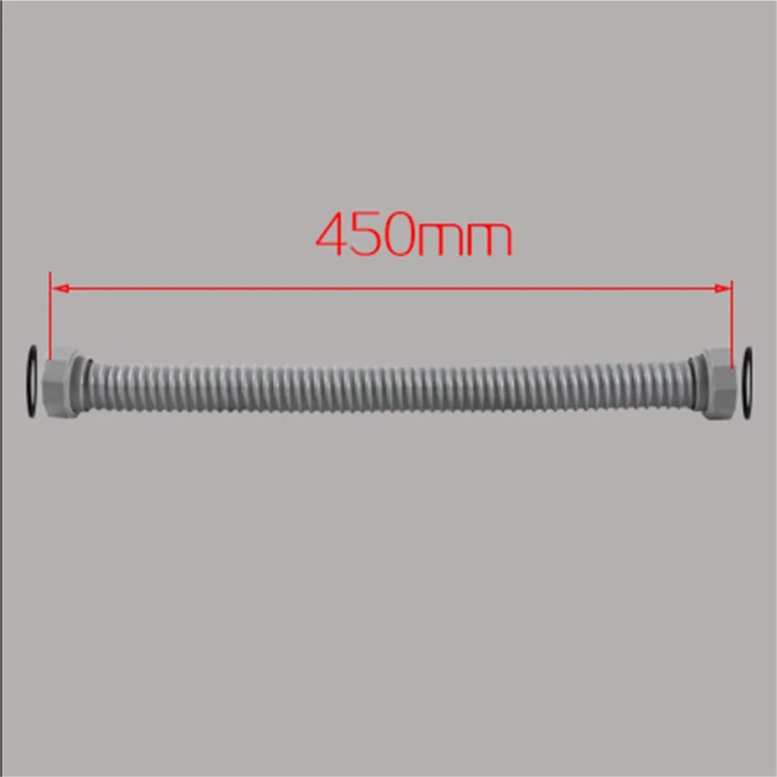 2 stücke Waschbecken Abflussrohr 45cm Küche Ablauf Schlauch Anschluss Drainage Rohr Doppel Headed Spirale Gewinde