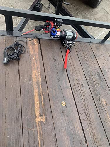 Winche eléctrico para ATV de 3500 lb con freno automático miniatura 3