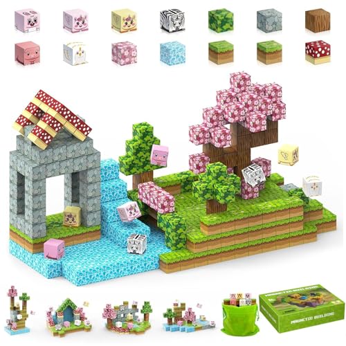 SCBOY 108 Stück Magnetische Bausteine