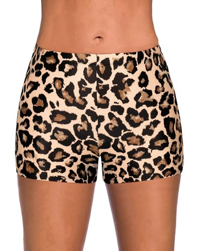 Image of Yonique Womens Swim Shorts Solid Tankini Bottoms Swimsuit Bottoms(Available in Plus)