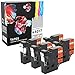 Produktbild 5 Kassetten 45017 schwarz auf rot 12mm x 7m Schriftband kompatibel für LabelManager LM 100 150 160 200 210D 260 280 300 350 350D 360D 400 420P 450 500TS PC PC2 PnP LabelWriter LW 400 450 Duo