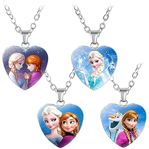 Ksopsdey Frozen Collar de Princesa con Cristal de Gema Cover