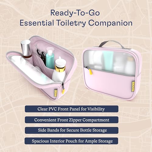 Image of Shacke 8 Set Packing Cubes for Travel, Shoe & Toiletry Bags (Petal Pink) | Complete suitcase organizer bags set: 4 luggage packing cubes + laundry, shoe, toiletry & accessories bags for any trip
