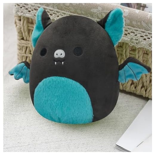 MUNSKT Black Bat Plush Toy 7.5-Inch