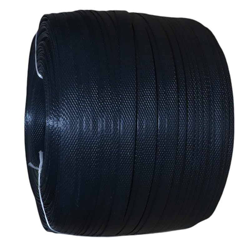HD Polypropylene Packing Strap | Packing Roll Strong & Flexible Strap | PP rolls for Packaging | Black | 3 KG | 12mm