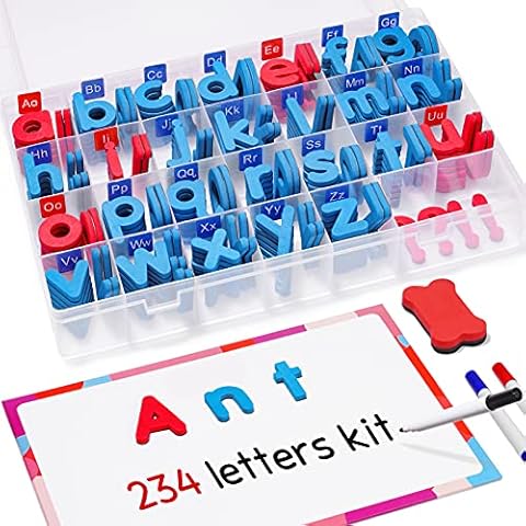 JoyNote Classroom Magnetic Letters Kit 234 Pcs with Double-Side Magnet Board - Foam Alphabet Letters for Kids Spelling and Learning Cover