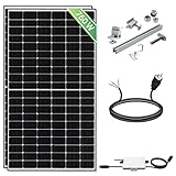 Campergold 760 Balkonkraftwerk Set Ziegeldach Hochkant 10M Schukostecker - Photovoltaik Solaranlage Komplettset