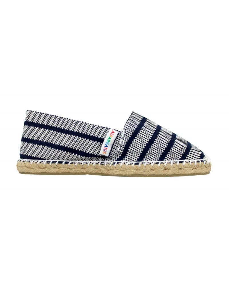 Espadrillas unisex con motivo a righe - realizzate a mano in Spagna
