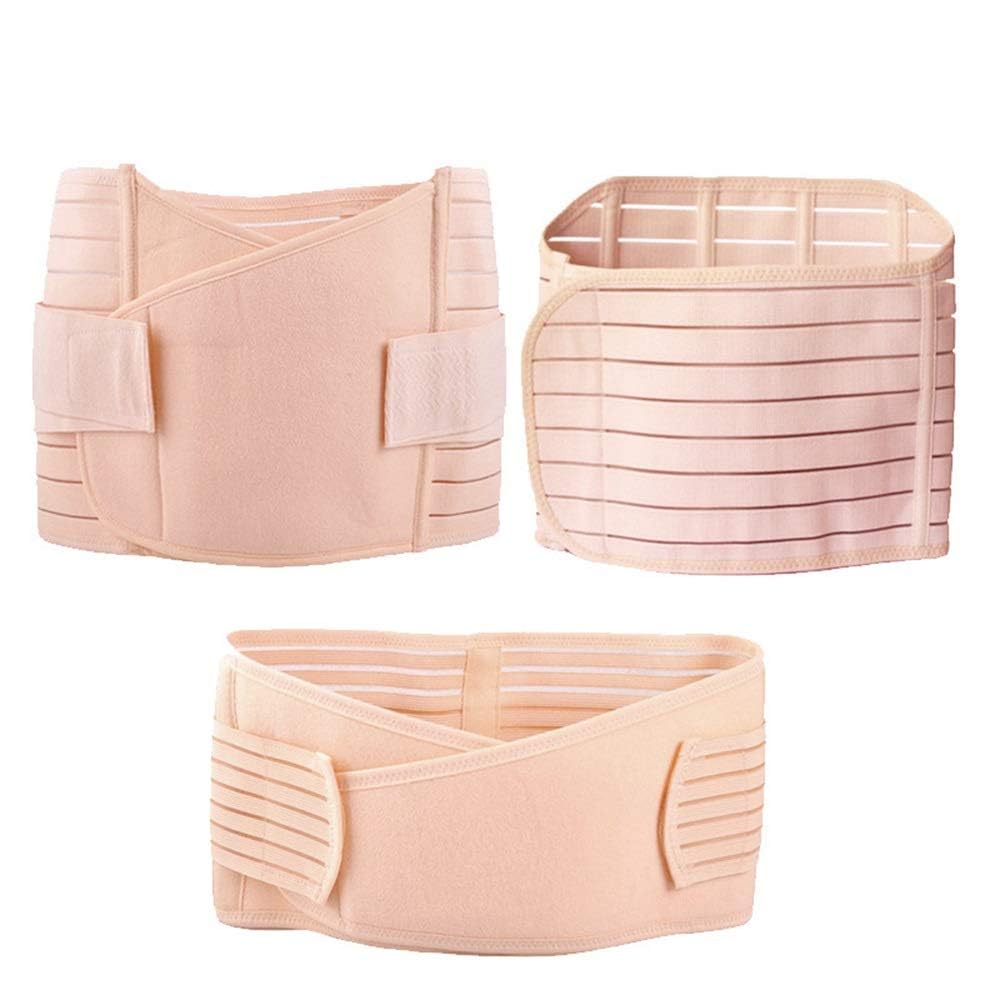 CBECGITCBECGIT Postpartum Support Recovery Belly Belt, A Set Of Abdomen With Three Sets Of Ventral Caesarean Section With A Breathable Corset Abdomen Novice Mother Pregnant Woman Gift (Size : L)