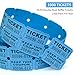 L LIKED Raffle Tickets Double Rolls 1000 Per Roll 50/50 Raffle Tickets for Events,Carnivals, Entry, Class Reward, Prizes(Blue)