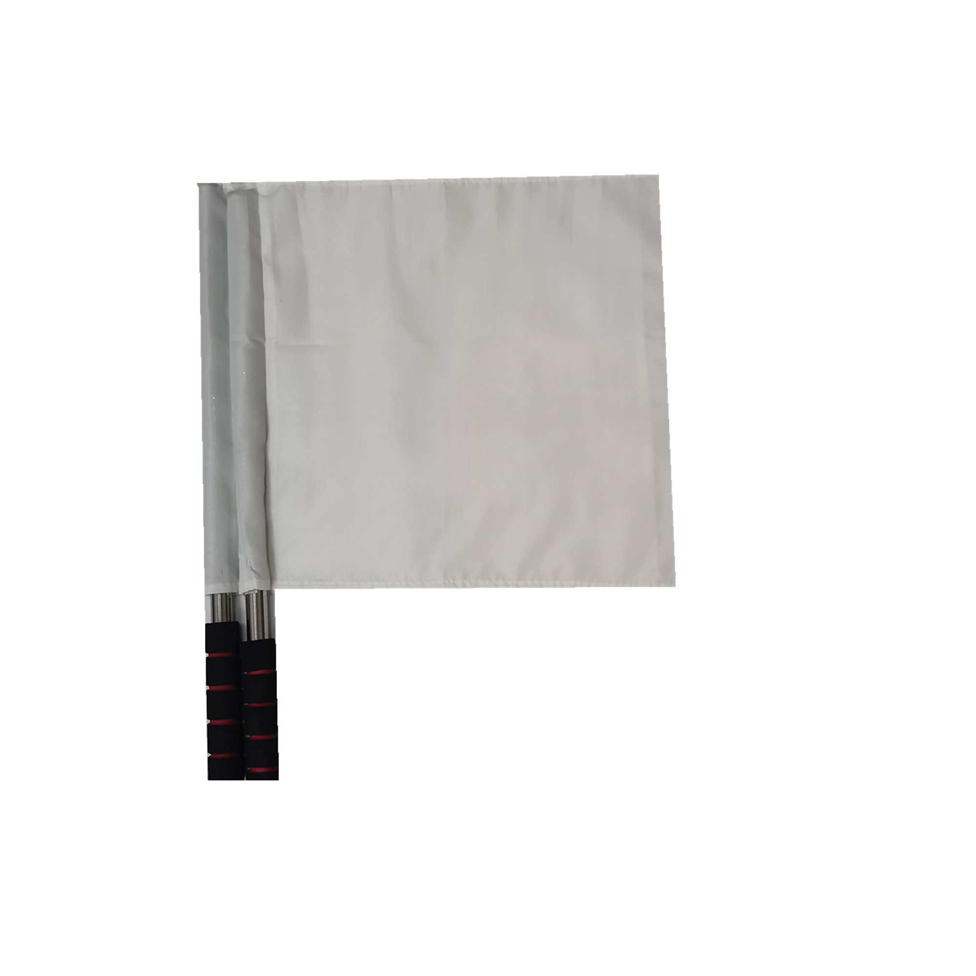 Bandera de Fútbol Bandera de Juez de Línea 2uds, Bandera Árbitro con Bandera del árbitroBolso de Almacenamiento（blanco0