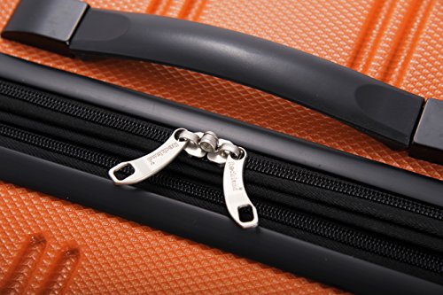 Image of Rockland Melbourne Hardside 2 Piece Expandable Spinner Wheel Luggage Set, (20 inch /28 inch), Orange