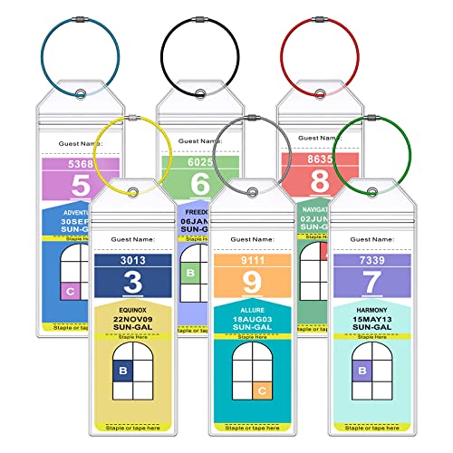 Cruise Luggage Tag Holder for Royal Caribbean Ships & Celebrity 6Pack Clear Tags Cruise Travel Essentials for 2026-2027