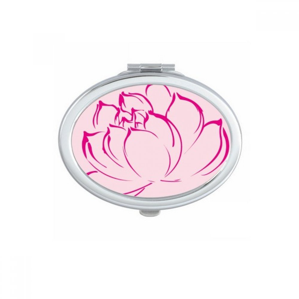 Miroir de poche mignon fleur de lotus, cadeau idéal femme