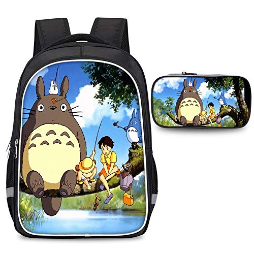 Wojhgegb Totoro Mochila Exquisita Bolsa de la Escuela Primaria for niñas Niños Entrenador