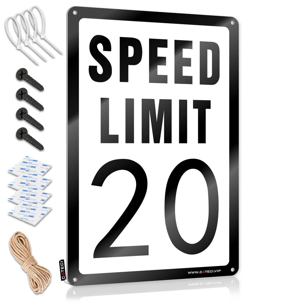 Funny Kitchen Decor Speed Limit 20 Mph Sign Bbq Signs Outdoor Funny Desk Signs(20X30CM)