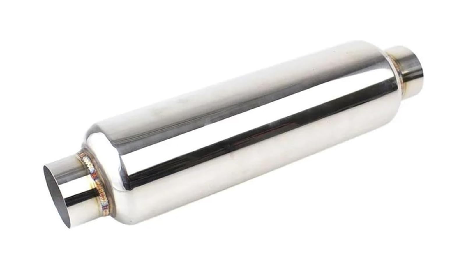 Tubo Escape Coche Punta Acero Inoxidable Silenciador 63mm Garganta Trasera Universal Carreras Silbato Coche Escape Tubo Silenciador