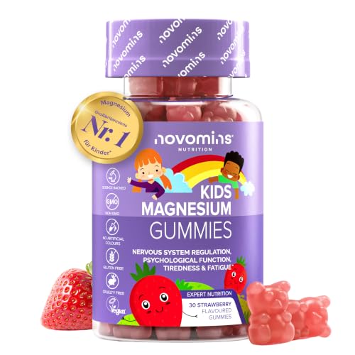 Magnesium Kinder | 30 Gummibärchen | 546 mg Magnesium Citrate | Novomins – Ansicht 1