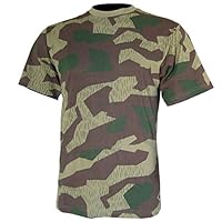 Mil-Tec Tarn T-Shirt Herren • Camouflage T-Shirt aus Baumwolle • BW Camo • Bequemes Kurzarm Army Shirt für Outdoor, Sport oder Freizeit • Bundeswehr Flecktarn-Shirt