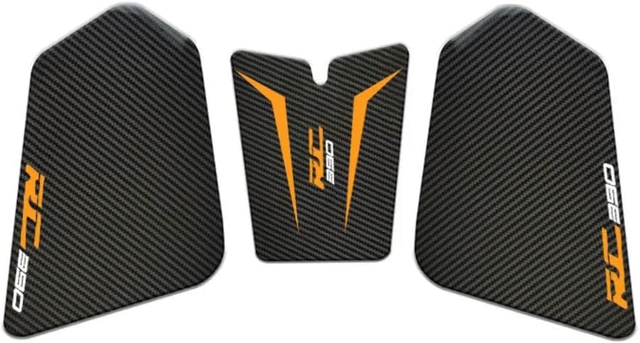 Motorcycle Tank Stickers New for RC390 RC 390 2022 Motorcycle Anti Slip Fuel Oil Tank Pad Fish Bone Anti Scratch Protector Side Knee Grip Sticker Pads