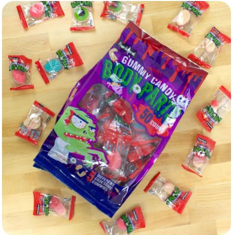 Cuenco de snack Calavera con dulces gomosos surtidos, 50 piezas miniatura 3