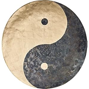 28 inch Wind Gong met klopper, Yin Yang – Voor Sound Healing Therapy, Meditatie en Yoga – Bronslegering, 2 JAAR GARANTIE