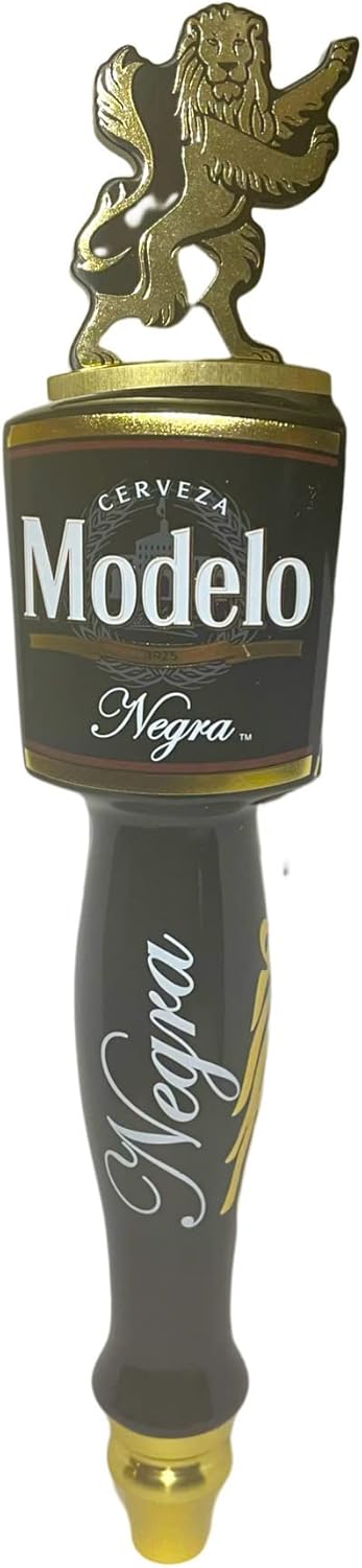 Modelo Negra Cerveza Black and Gold Beer Tap Handle | 14" Tall