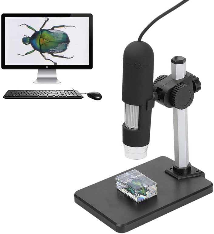 Miniatura 4 de Kit de accesorios para microscopio, cámara de preparación deslizante 1000X Zoom USB Digital Video Camera Microscopio 8 LED Lupa Microscopio