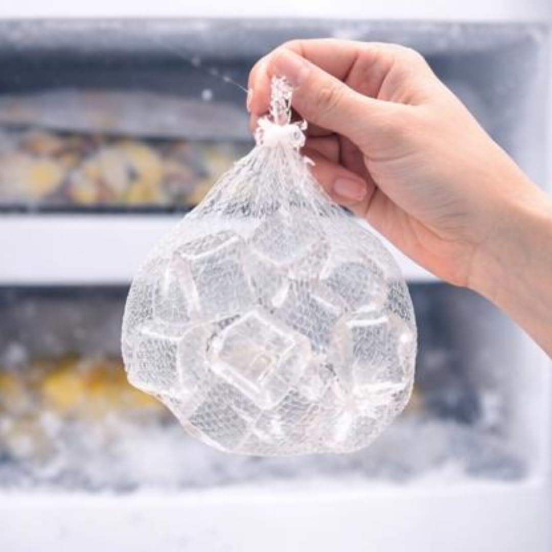 Cubetti di Ghiaccio 10pz Riutilizzabili Per Rinfrescare Bevande o Cibo - Trasparenti o Colorati - Per Bevande, Feste, Portamerenda, Gita, Mare,Piscina (CUBETTI TRASPARENTI) - 5