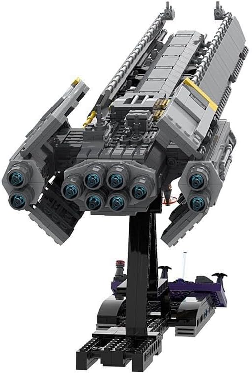 1035 Pcs Supeerr Destroyerr Building Blocks, Creative Helldiverss 2 Spaceship Building Model, Construct & Display Spaceship Toy Set,