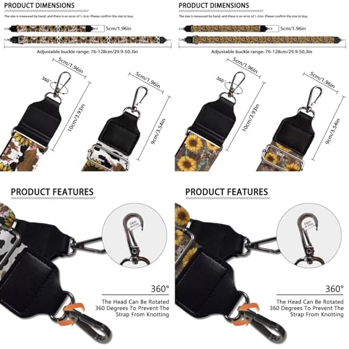 Women's Wide Strap Replacements, Adjustable Purse Strap Crossbody4