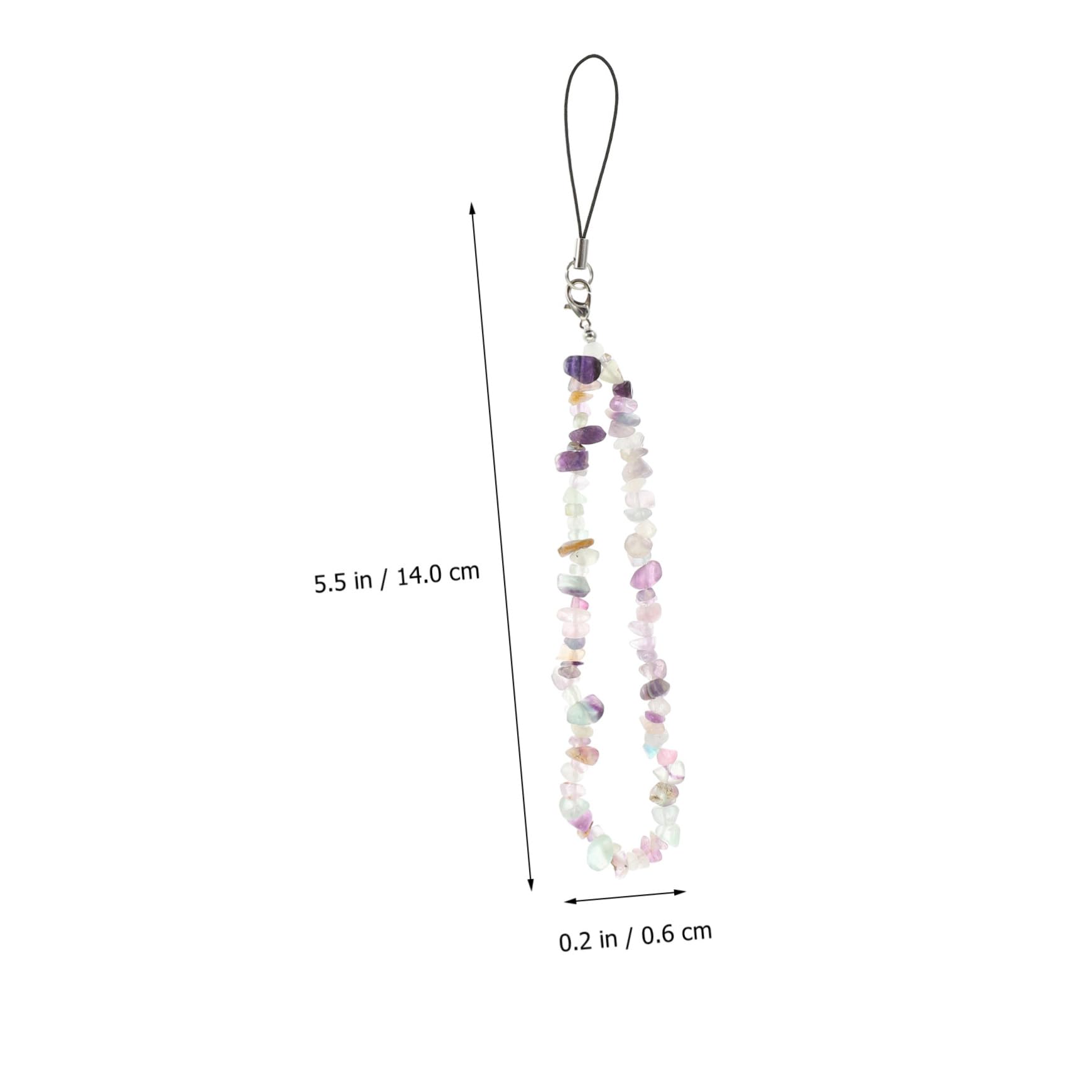 Artibetter Colgante De Cadena De Teléfono Móvil Cordón De Teléfono Delicado Cordón De Cuentas Para Teléfono Móvil Cordones Para Moviles Key Chain Cordón Colgante Grava