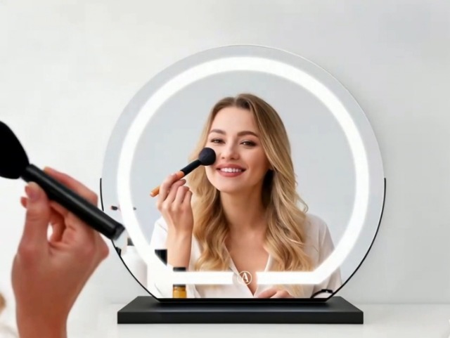 Espejo Maquillaje LED Arco Ultra Ancho 40cm Negro miniatura 7