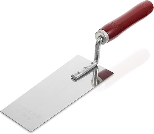 Paleta de enlucido profesional de acero inoxidable, espátula duradera para paneles de yeso y enlucido, herramienta esencial para trabajos de acabado