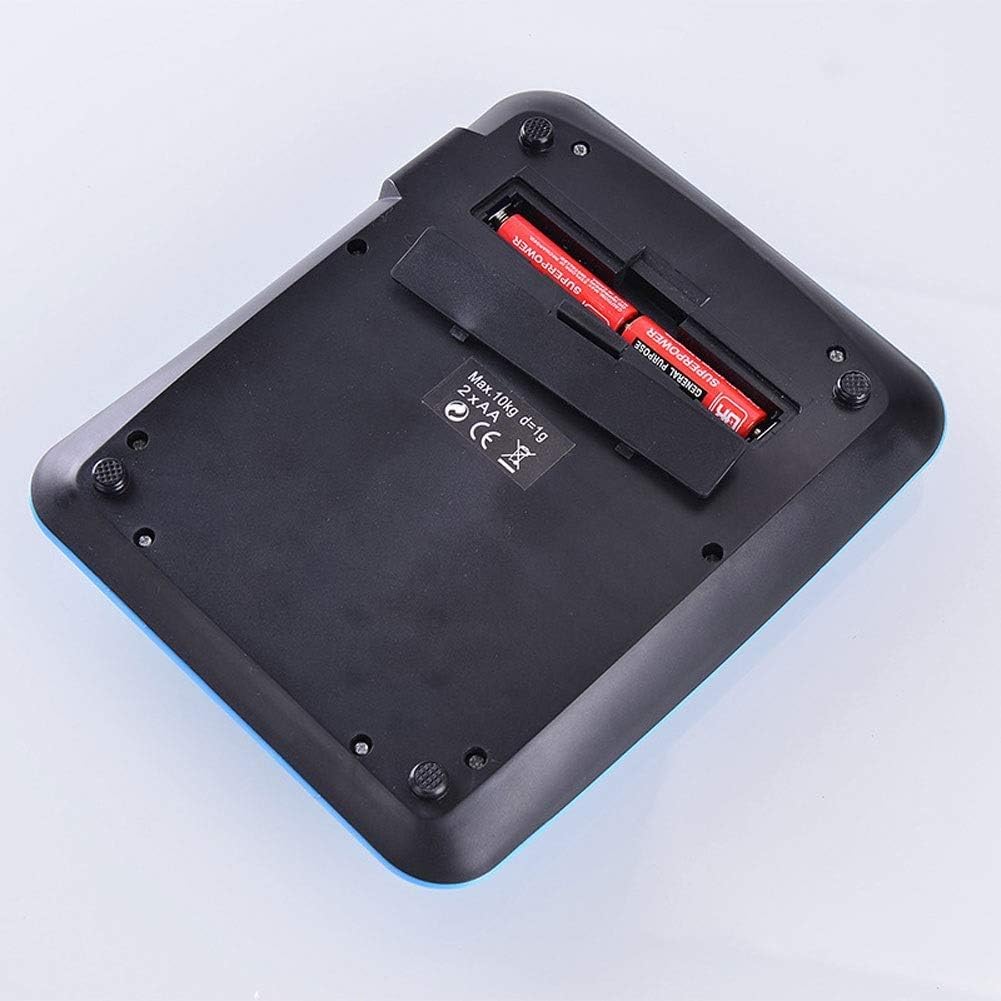 Cyfrowa waga elektroniczna LED Przenośna kuchnia Gotowanie Ważenie w domu Urządzenie do ważenia żywności Waga wielofunkcyjna 10 kg - niebieska